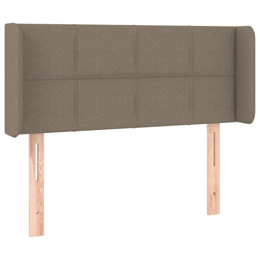 Hoofdbord met randen 93x16x78/88 cm stof taupe 93 x 16 x 78/88 cm Taupe