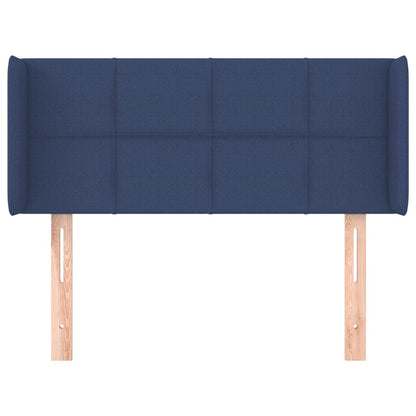 Hoofdbord met randen 93x16x78/88 cm stof blauw 93 x 16 x 78/88 cm Blauw