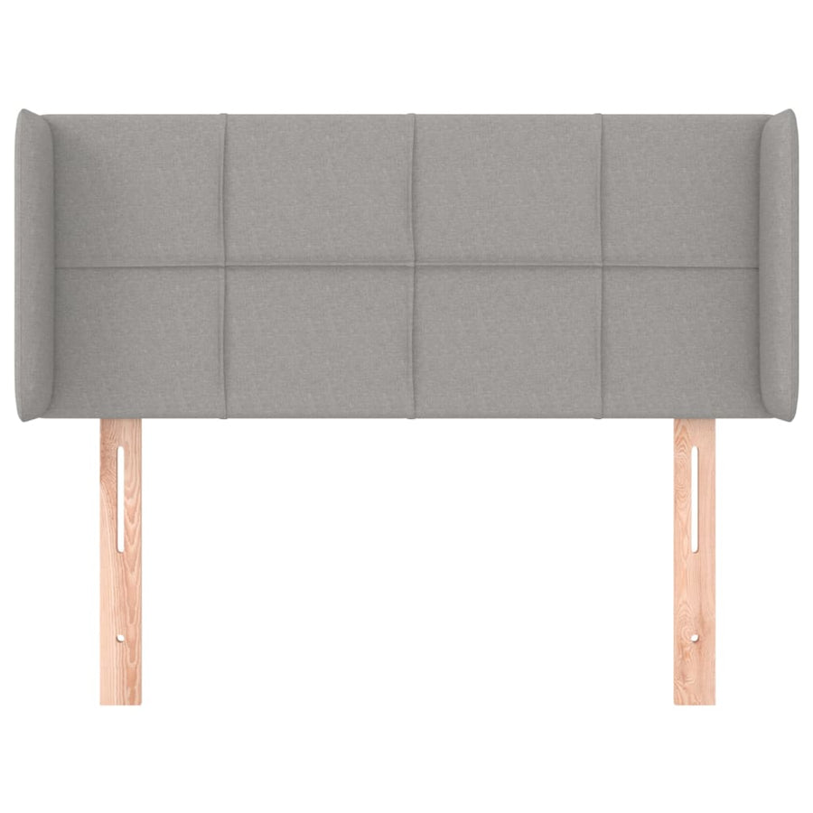 Hoofdbord met randen 103x16x78/88 cm stof lichtgrijs 103 x 16 x 78/88 cm Lichtgrijs