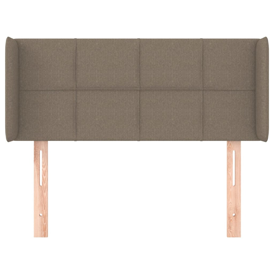 Hoofdbord Met Randen Stof 103 x 16 x 78/88 cm Taupe
