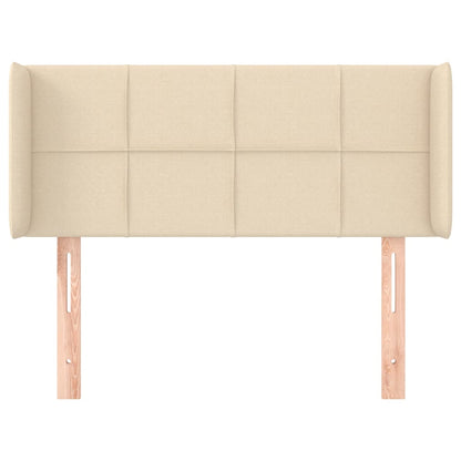 Hoofdbord Met Randen Stof Kleurig 1 103 x 16 x 78/88 cm Crème