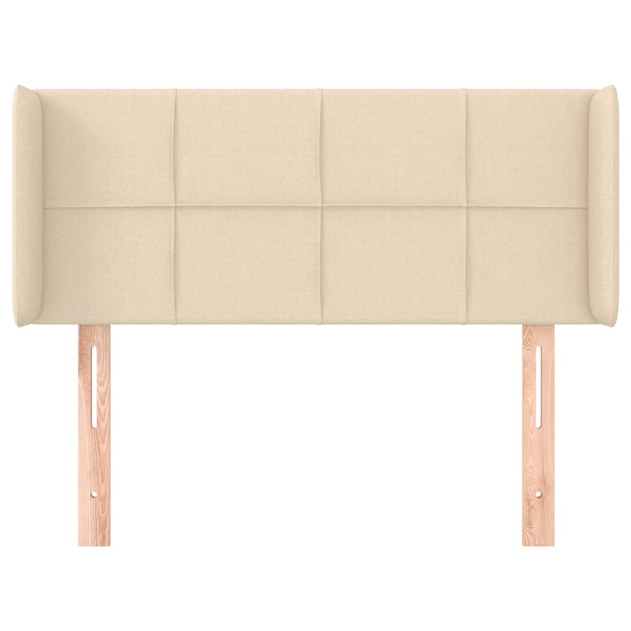 Hoofdbord Met Randen Stof Kleurig 1 103 x 16 x 78/88 cm Crème