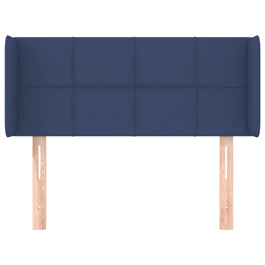 Hoofdbord Met Randen Stof 103 x 16 x 78/88 cm Blauw