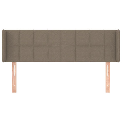 Hoofdbord Met Randen Stof 147 x 16 x 78/88 cm Taupe