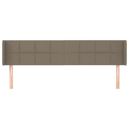 Hoofdbord met randen 163x16x78/88 cm stof taupe 163 x 16 x 78/88 cm Taupe