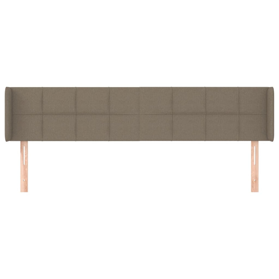 Hoofdbord met randen 163x16x78/88 cm stof taupe 163 x 16 x 78/88 cm Taupe