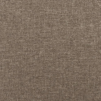 Hoofdbord Met Randen Stof 183 x 16 x 78/88 cm Taupe