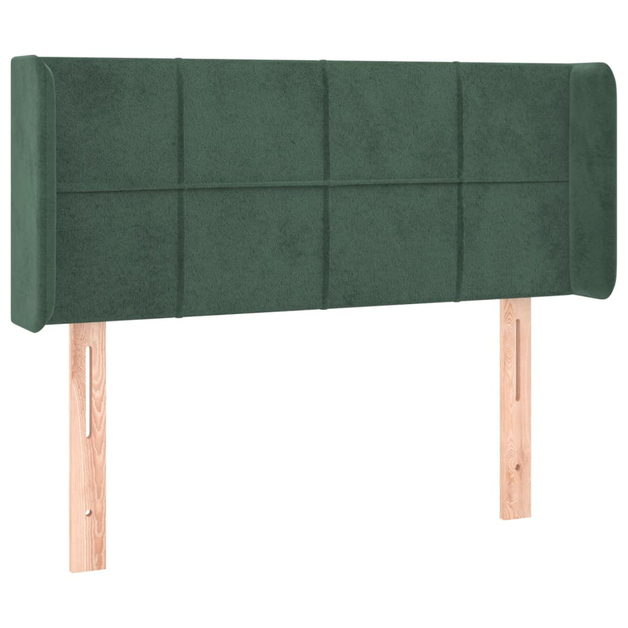 Hoofdbord Met Randen Fluweel 1 83 x 16 x 78/88 cm Donkergroen