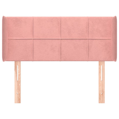 Hoofdbord Met Randen Fluweel 83 x 16 x 78/88 cm Roze