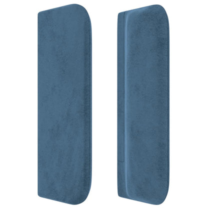 Hoofdbord Met Randen Fluweel 103 x 16 x 78/88 cm Donkerblauw