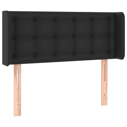 Hoofdbord Met Randen Kunstleer 93 x 16 x 78/88 cm Zwart
