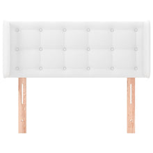 Hoofdbord Met Randen Kunstleer 93 x 16 x 78/88 cm Wit