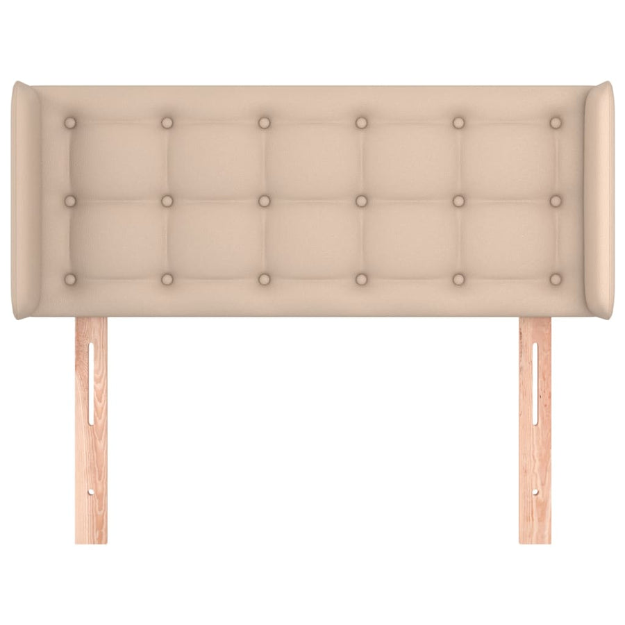 Hoofdbord Met Randen Kunstleer Kleur 93 x 16 x 78/88 cm Cappuccino