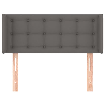 Hoofdbord Met Randen Kunstleer 103 x 16 x 78/88 cm Grijs