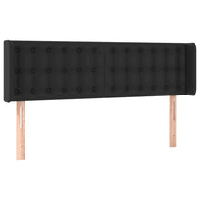 Hoofdbord Met Randen Kunstleer 147 x 16 x 78/88 cm Zwart