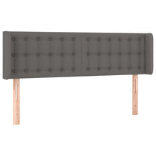 Hoofdbord Met Randen Kunstleer 147 x 16 x 78/88 cm Grijs