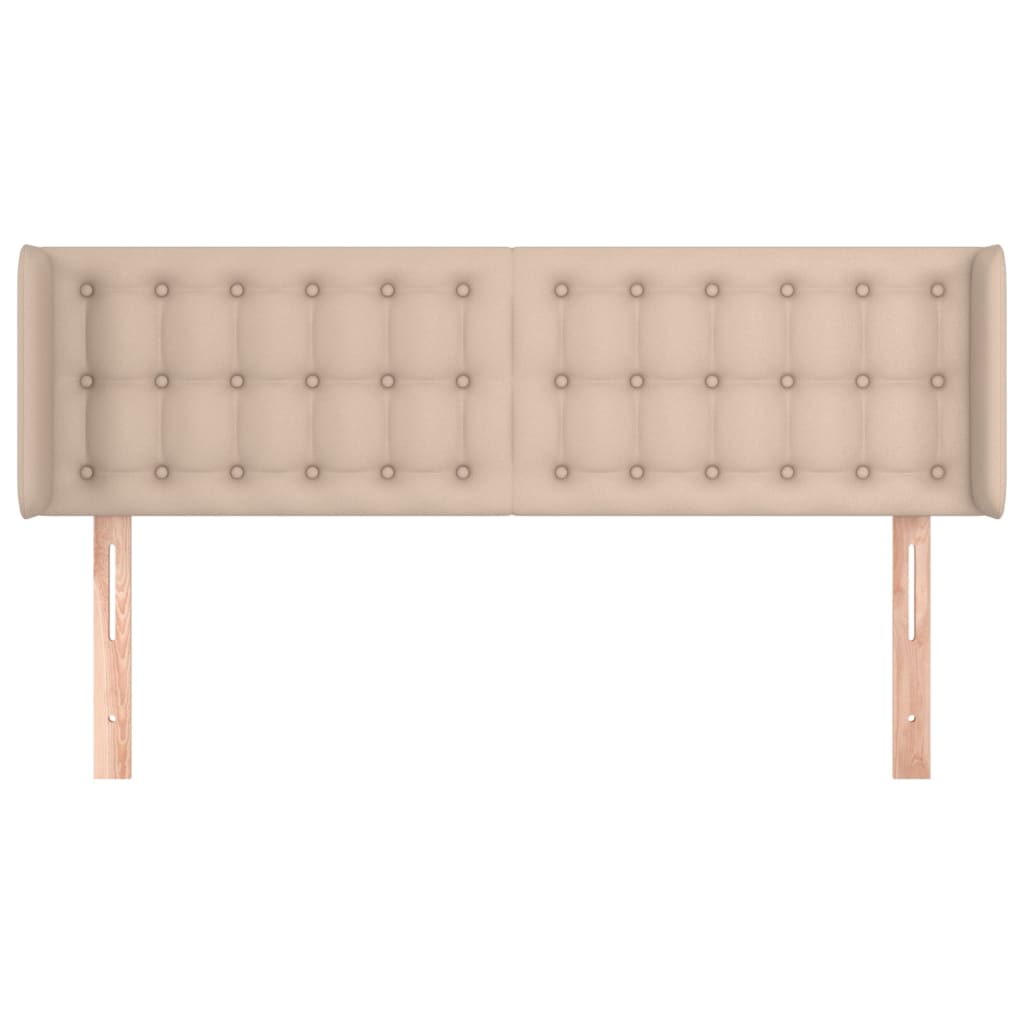 Hoofdbord Met Randen Kunstleer Kleur 147 x 16 x 78/88 cm Cappuccino