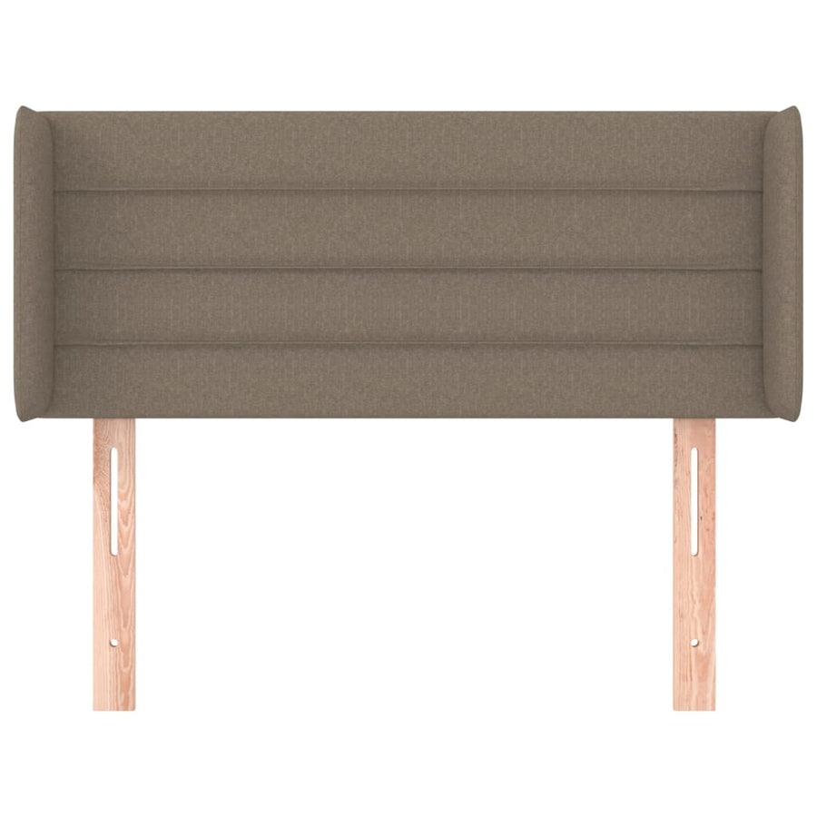 Hoofdbord Met Randen Stof 83 x 16 x 78/88 cm Taupe