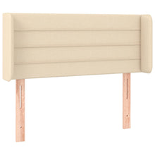 Hoofdbord met randen 83x16x78/88 cm stof crèmekleurig 83 x 16 x 78/88 cm Crème