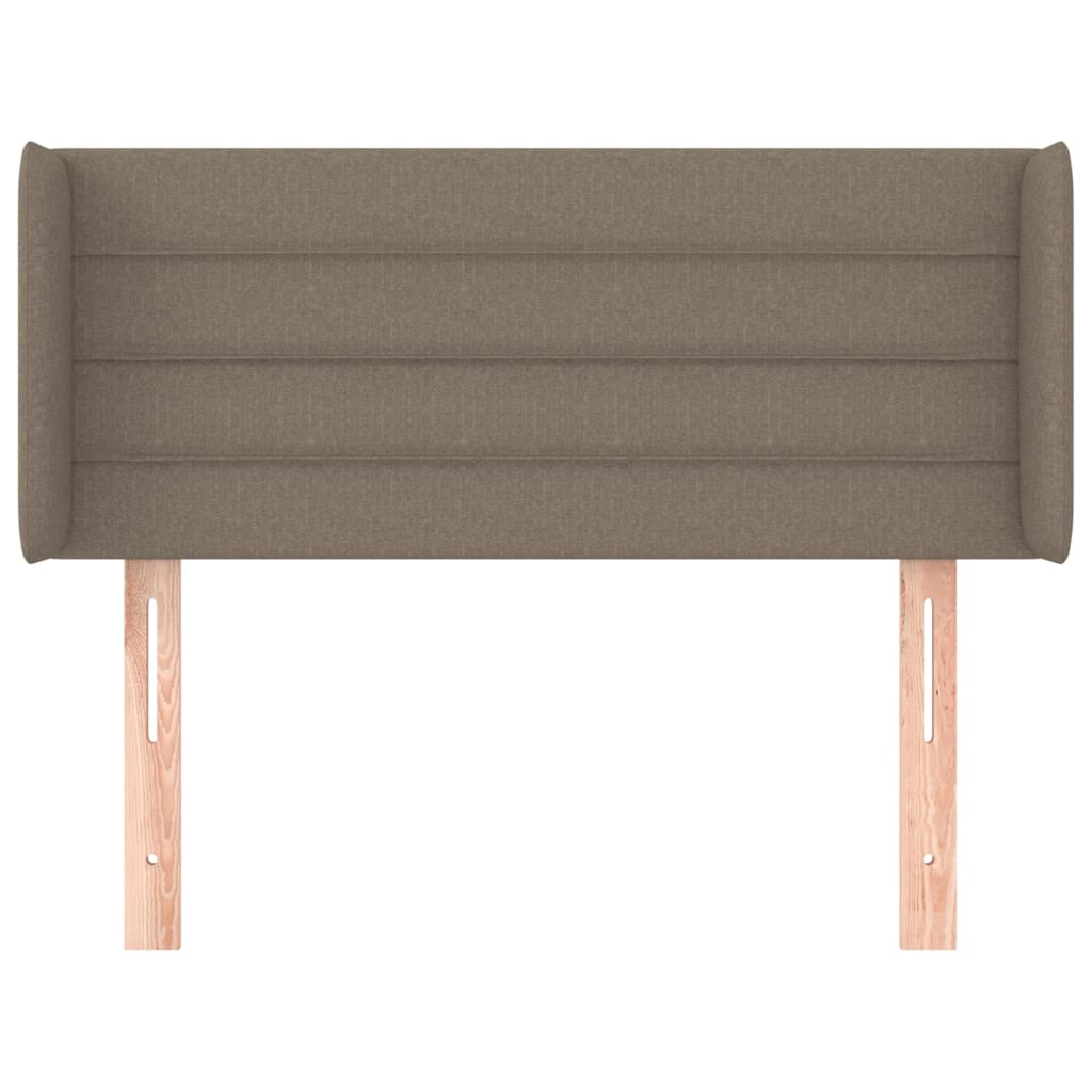 Hoofdbord met randen 93x16x78/88 cm stof taupe 93 x 16 x 78/88 cm Taupe