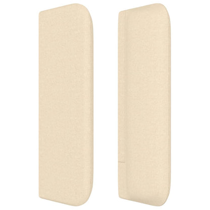 Hoofdbord met randen 93x16x78/88 cm stof crèmekleurig 93 x 16 x 78/88 cm Crème