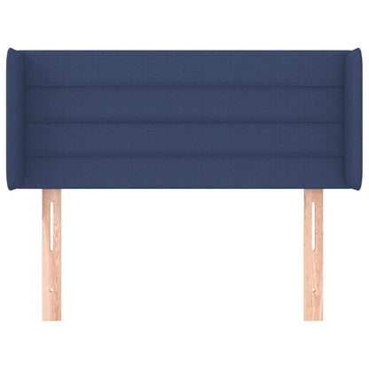 Hoofdbord met randen 93x16x78/88 cm stof blauw 93 x 16 x 78/88 cm Blauw