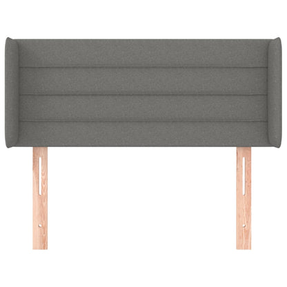 Hoofdbord met randen 103x16x78/88 cm stof donkergrijs 103 x 16 x 78/88 cm Donkergrijs