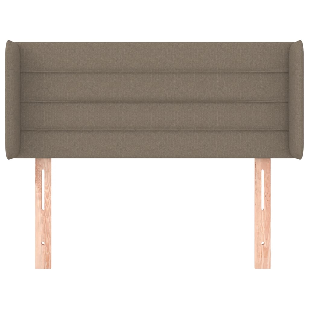 Hoofdbord met randen 103x16x78/88 cm stof taupe 103 x 16 x 78/88 cm Taupe