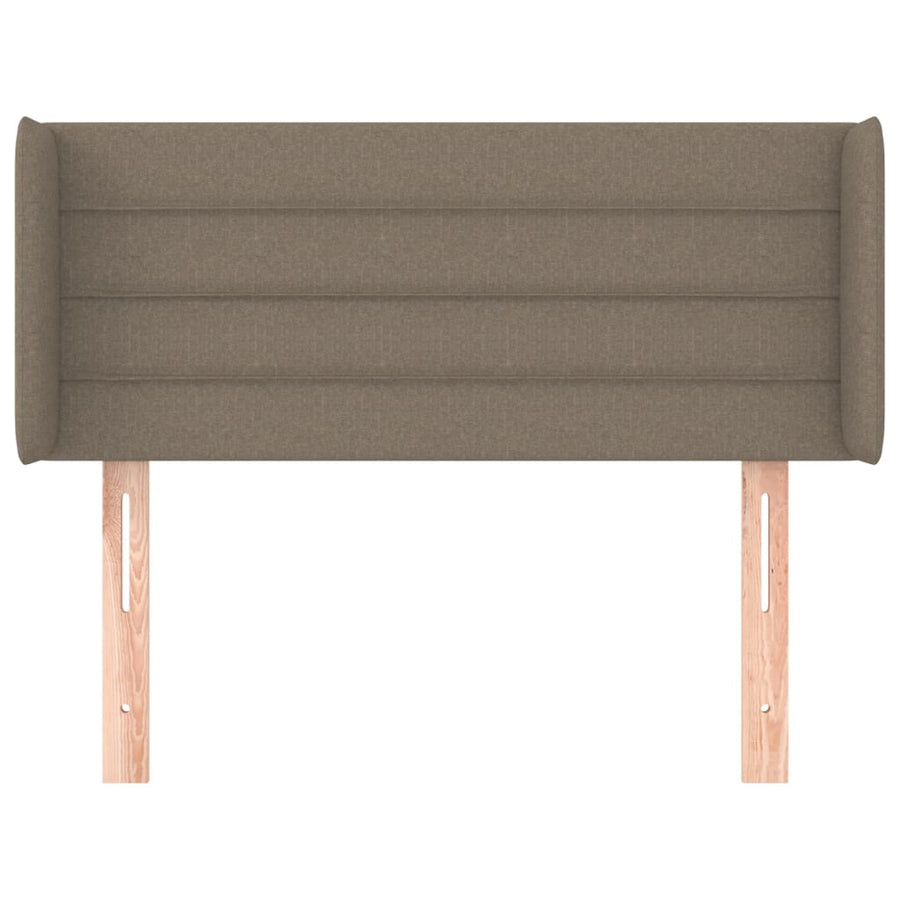 Hoofdbord met randen 103x16x78/88 cm stof taupe 103 x 16 x 78/88 cm Taupe