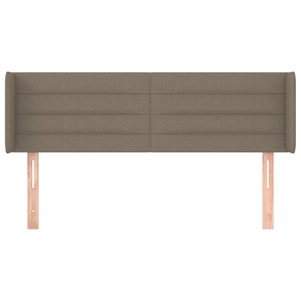 Hoofdbord met randen 147x16x78/88 cm stof taupe 147 x 16 x 78/88 cm Taupe