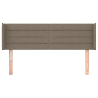 Hoofdbord met randen 147x16x78/88 cm stof taupe 147 x 16 x 78/88 cm Taupe