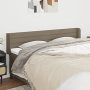 Hoofdbord stof taupe 183x16x78/88 cm