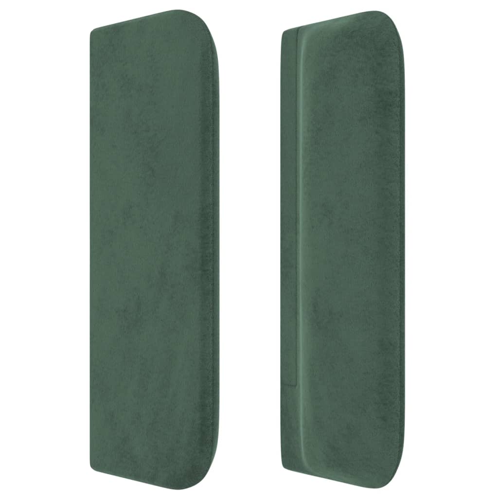 Hoofdbord Met Randen 83X16X78/88 Cm Fluweel Donkergroen 83 x 16 x 78/88 cm