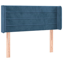 Hoofdbord Met Randen 83X16X78/88 Cm Fluweel Donkerblauw 83 x 16 x 78/88 cm