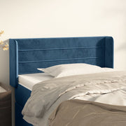 Hoofdbord 93x16x78/88 cm fluweel donkerblauw