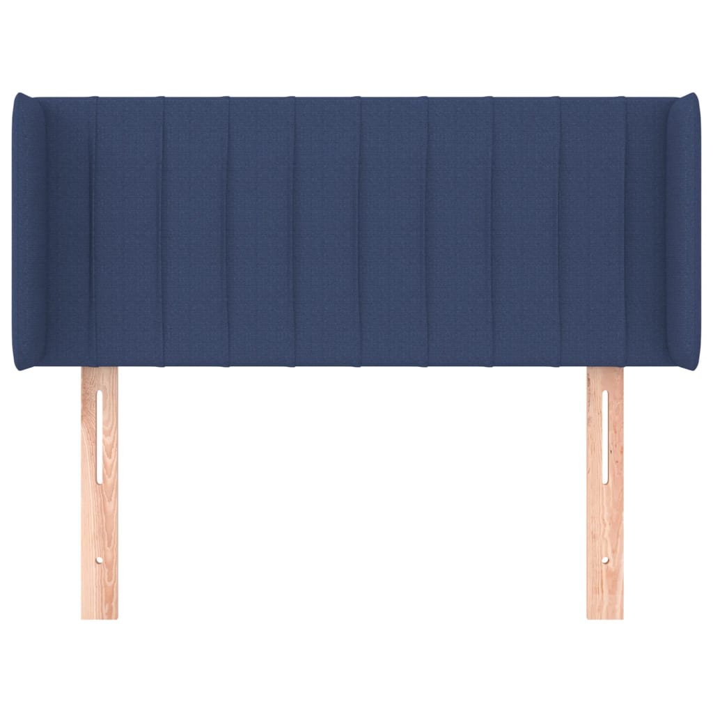 Hoofdbord Met Randen Stof 83 x 16 x 78/88 cm Blauw