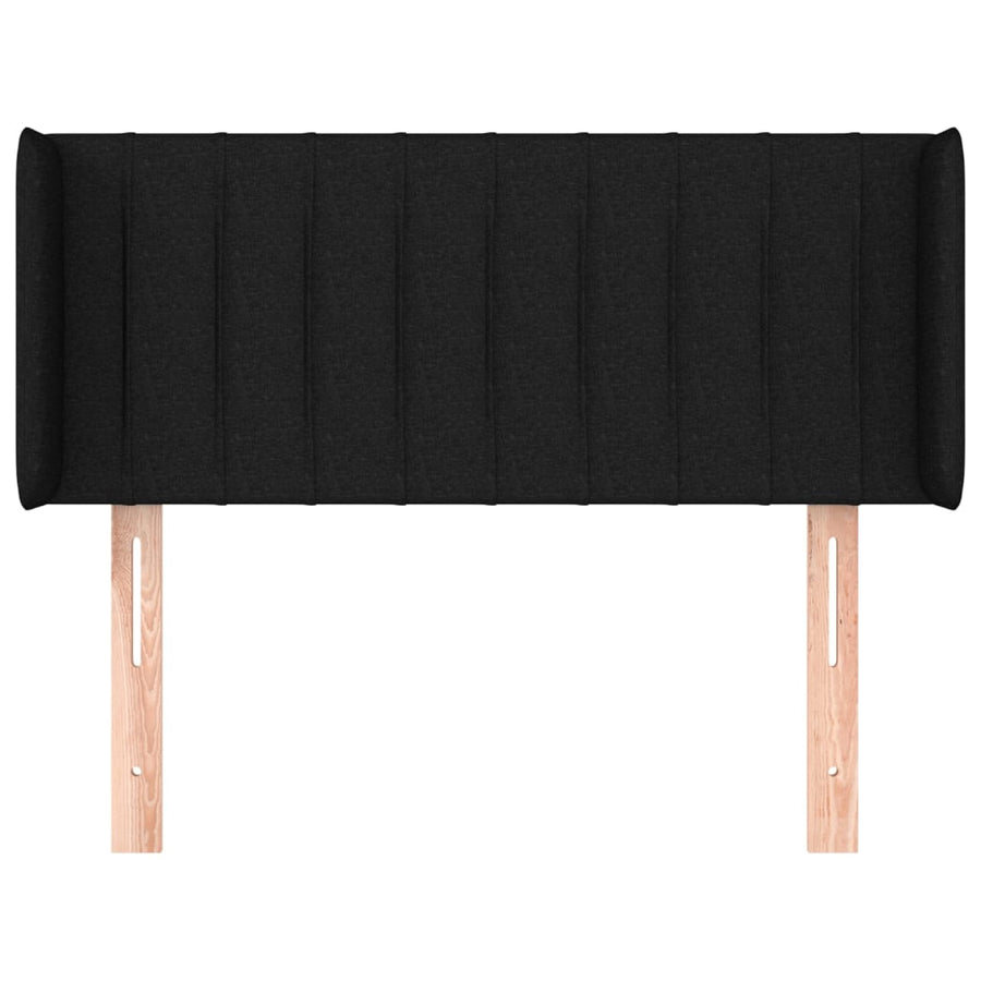 Hoofdbord Met Randen Stof 93 x 16 x 78/88 cm Zwart
