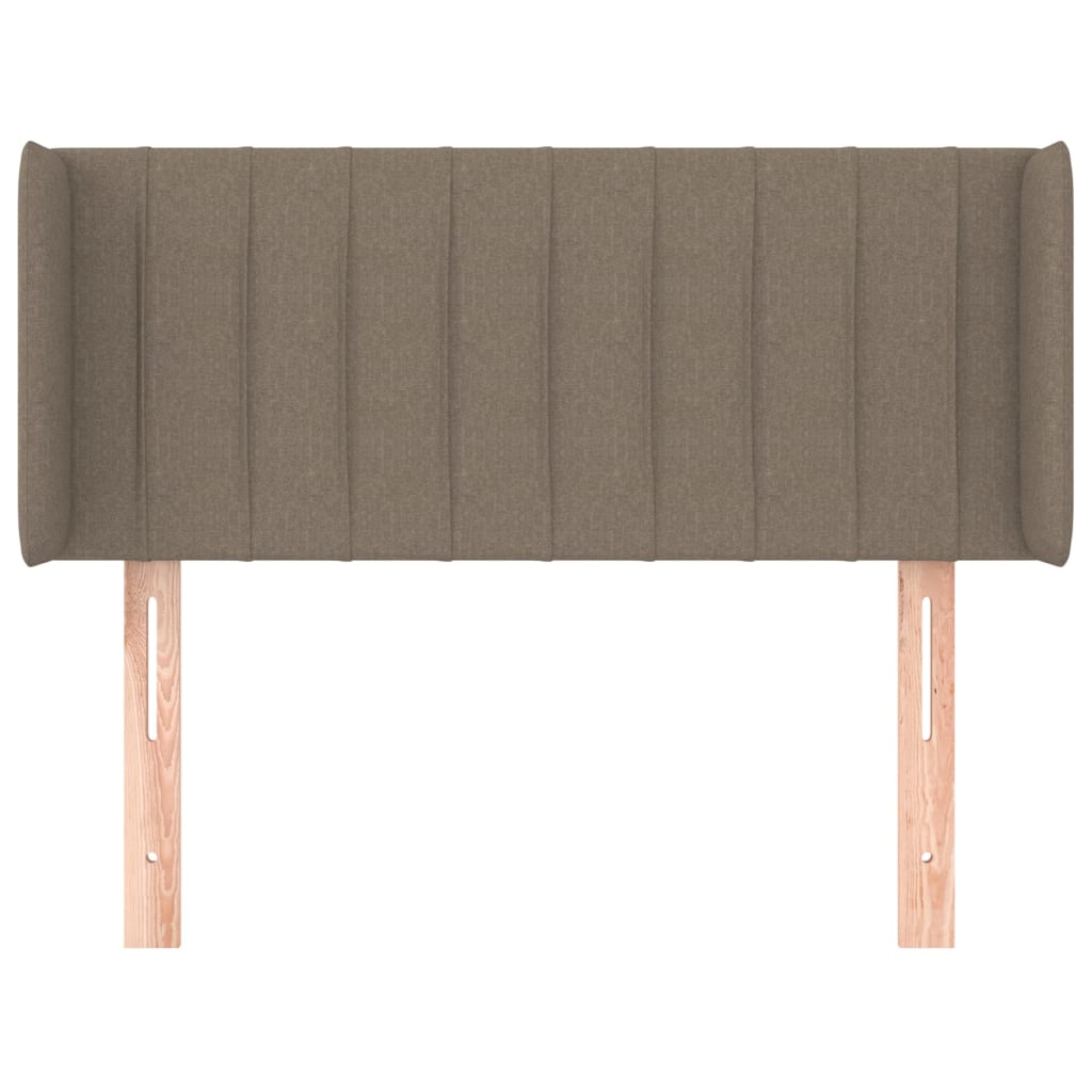 Hoofdbord Met Randen Stof 93 x 16 x 78/88 cm Taupe