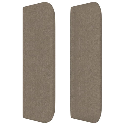Hoofdbord Met Randen Stof 93 x 16 x 78/88 cm Taupe