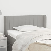 Hoofdbord 103x16x78/88 cm stof lichtgrijs