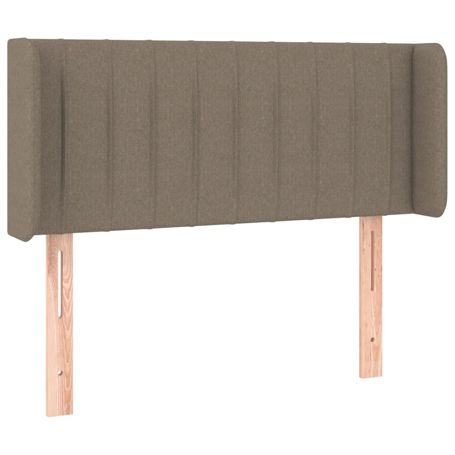 Hoofdbord Met Randen Stof 103 x 16 x 78/88 cm Taupe