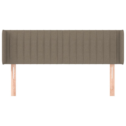Hoofdbord Met Randen Stof 147 x 16 x 78/88 cm Taupe