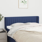 Hoofdbord 147x16x78/88 cm stof blauw
