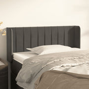 Hoofdbord 83x16x78/88 cm fluweel donkergrijs