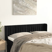 Hoofdbord 147x16x78/88 cm fluweel zwart