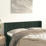Hoofdbord 147x16x78/88 cm fluweel donkergroen