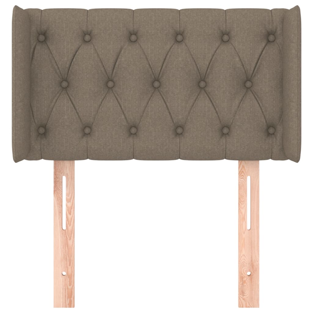 Hoofdbord Met Randen Stof 83 x 16 x 78/88 cm Taupe