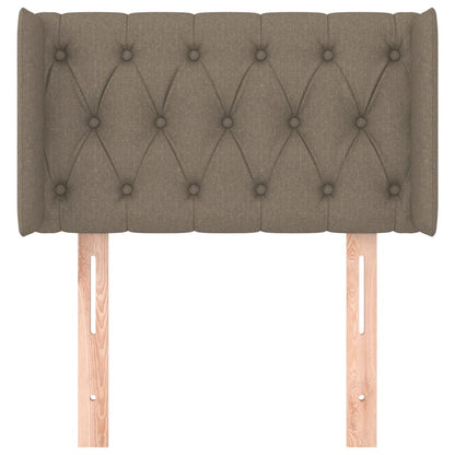 Hoofdbord Met Randen Stof 83 x 16 x 78/88 cm Taupe