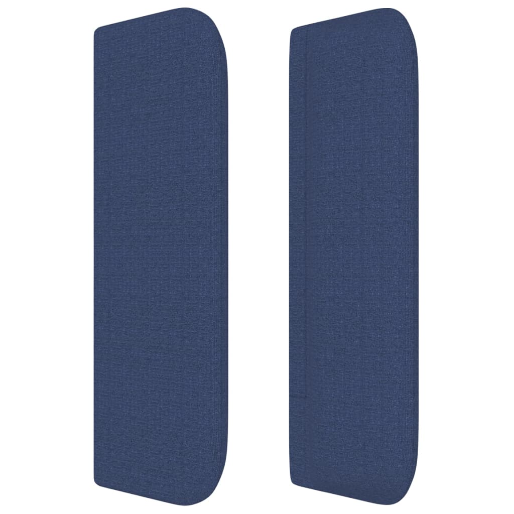 Hoofdbord Met Randen Stof 83 x 16 x 78/88 cm Blauw