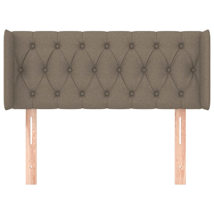 Hoofdbord Met Randen Stof Taupe 1 103 x 16 x 78/88 cm